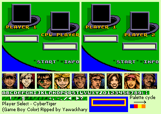 CyberTiger - Player Select