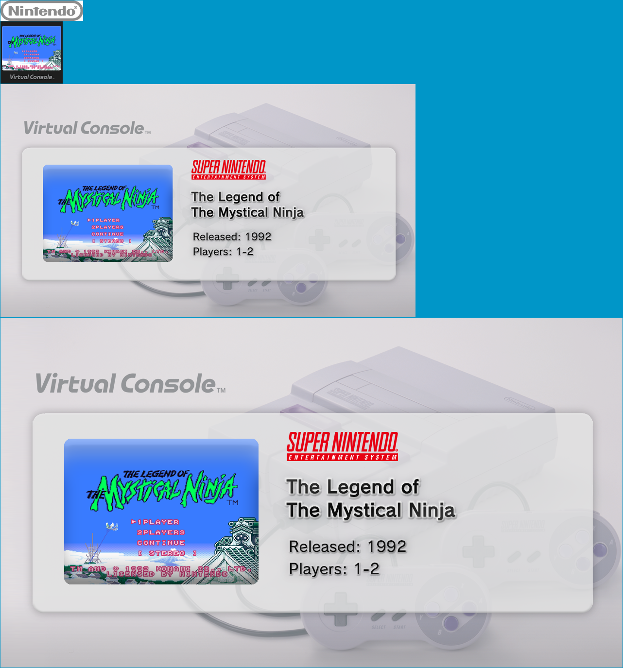 Virtual Console - The Legend of the Mystical Ninja