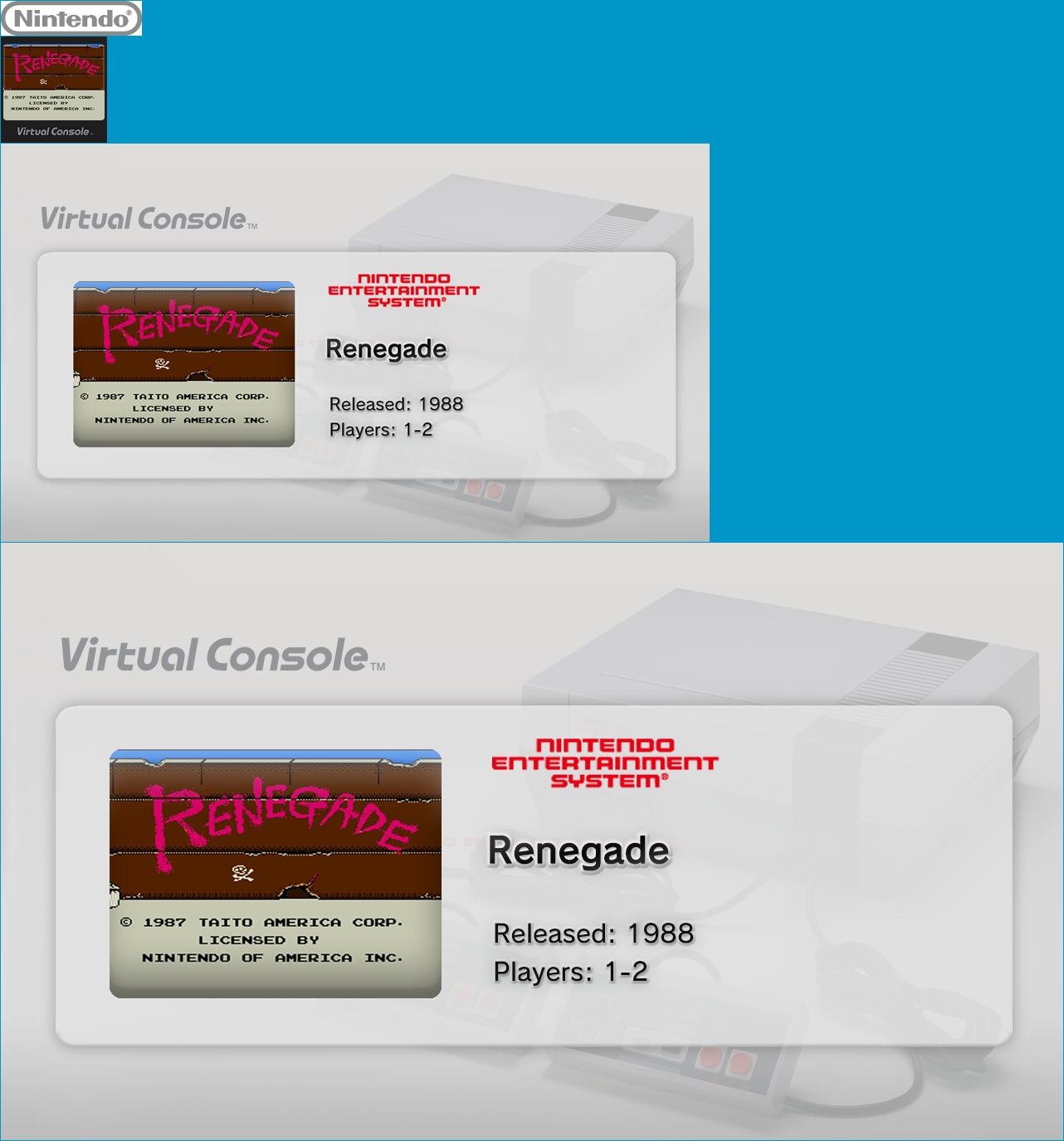 Virtual Console - Renegade