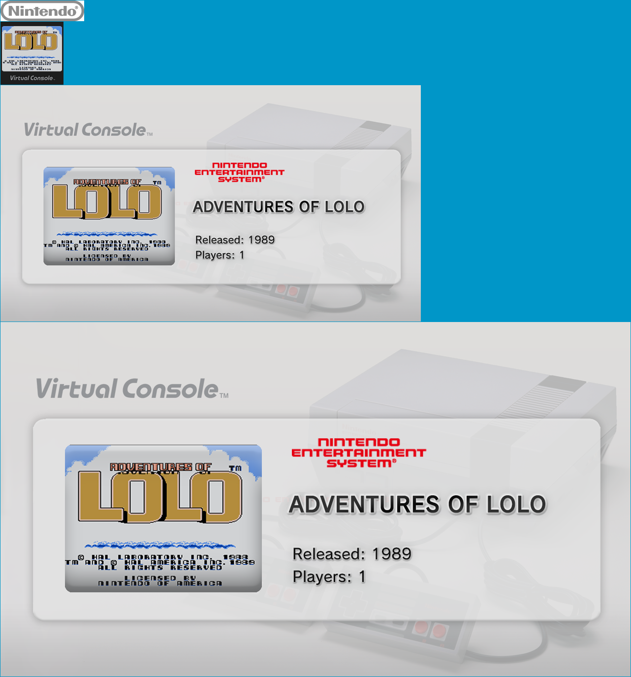 Virtual Console - ADVENTURES OF LOLO