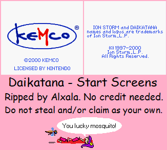 Daikatana - Start Screens