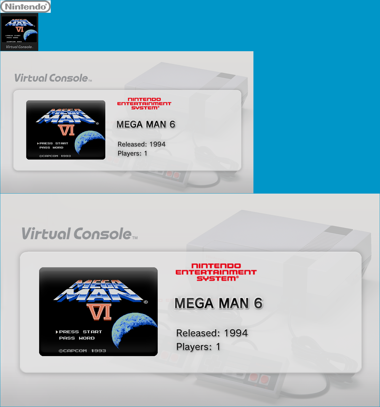 Virtual Console - MEGA MAN 6