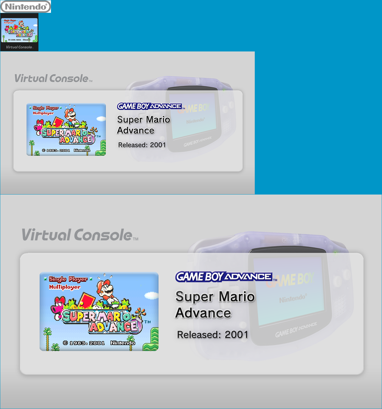 Virtual Console - Super Mario Advance