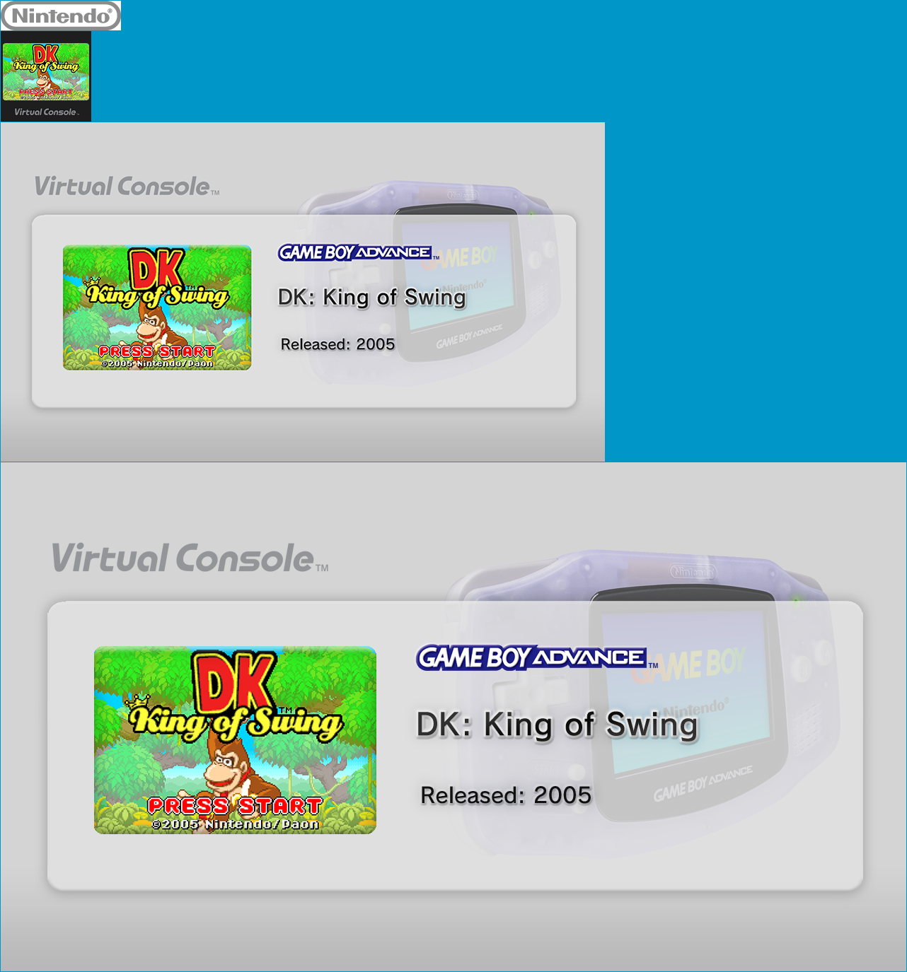 Virtual Console - DK: King of Swing
