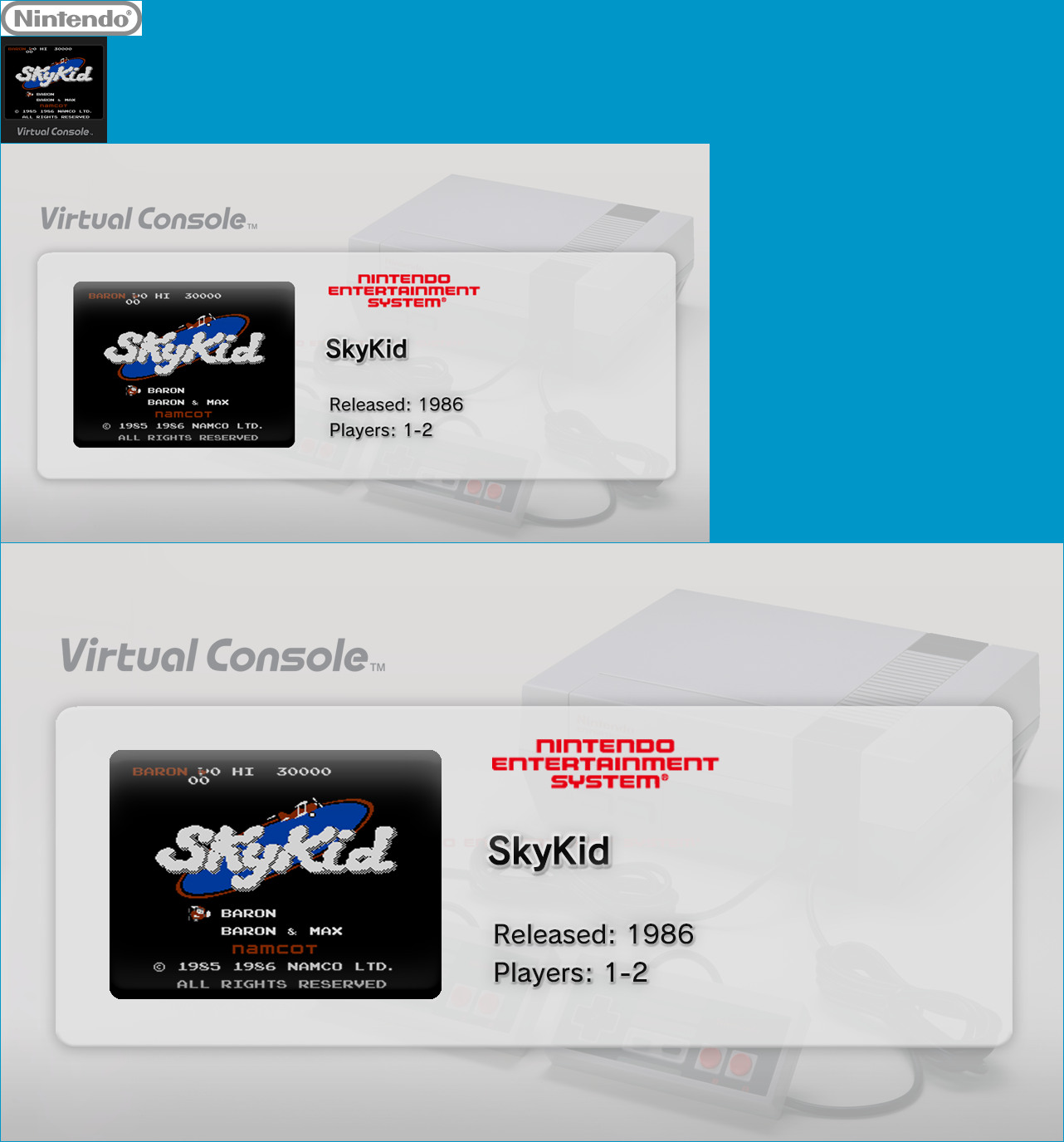 Virtual Console - SkyKid