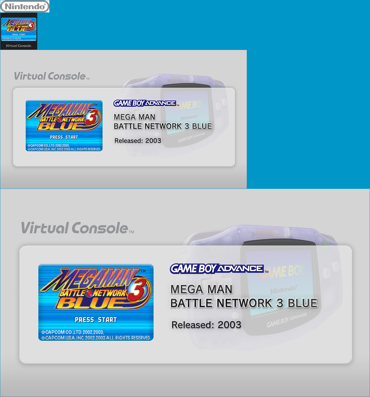 MEGA MAN BATTLE NETWORK 3 BLUE