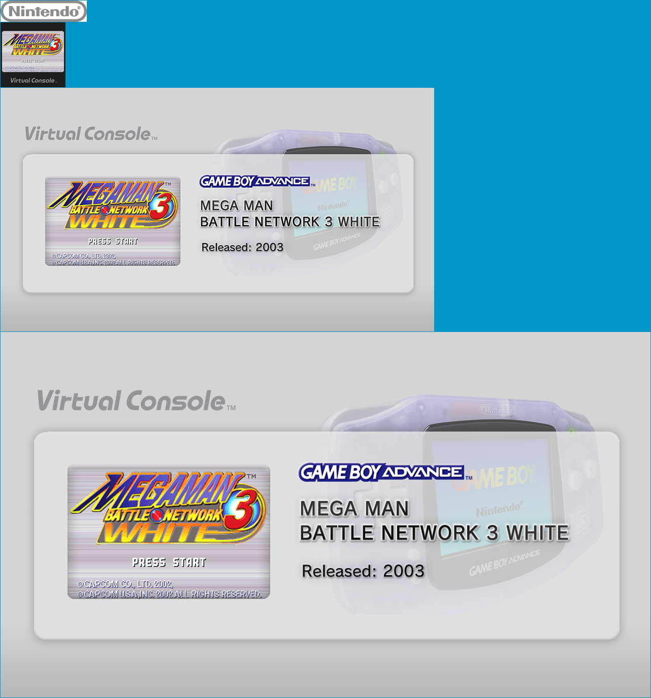 MEGA MAN BATTLE NETWORK 3 WHITE