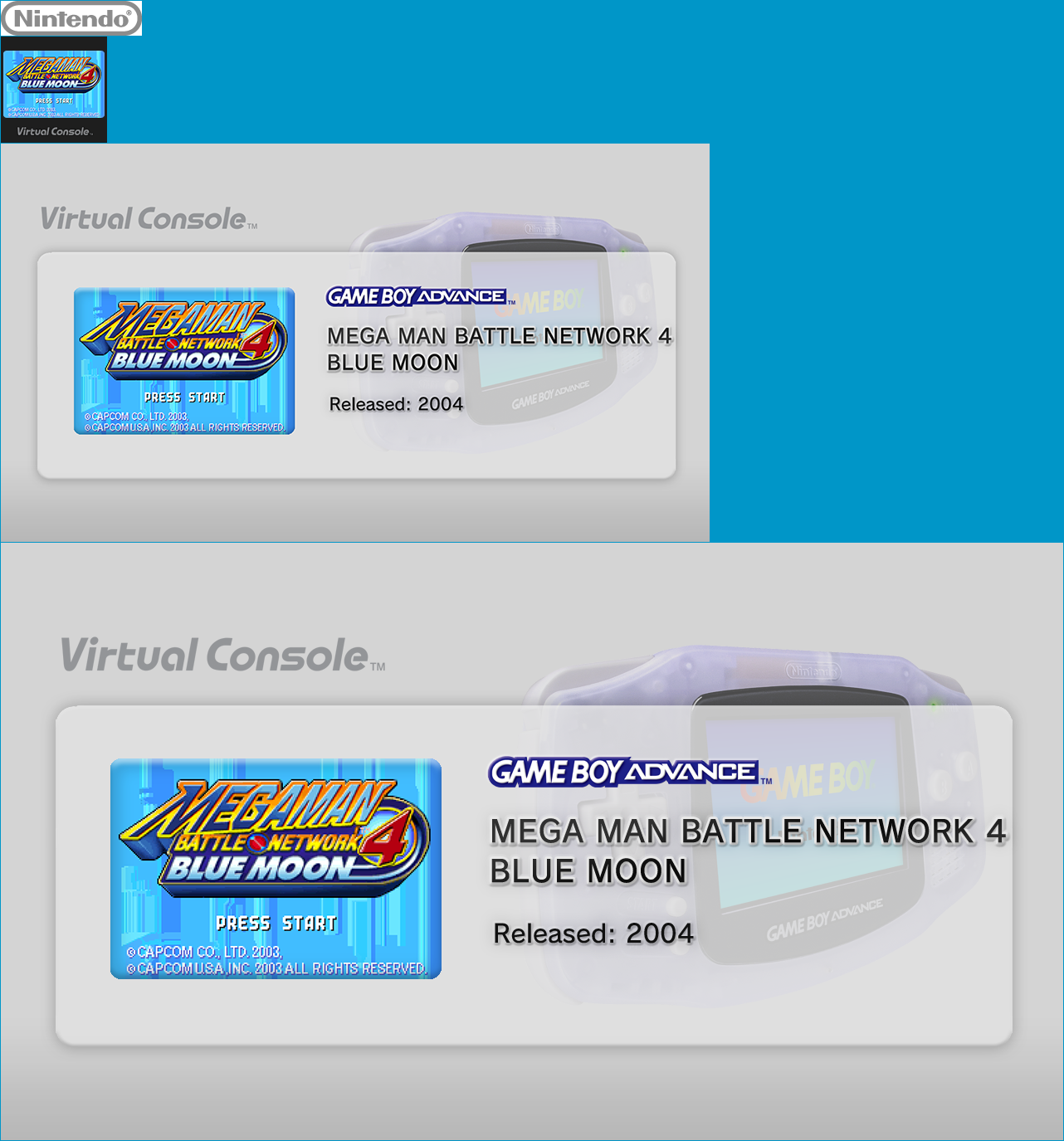 Virtual Console - MEGA MAN BATTLE NETWORK 4 BLUE MOON