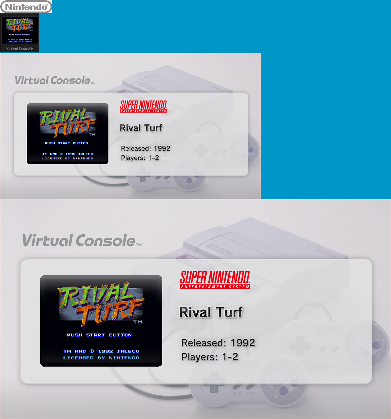Virtual Console - Rival Turf