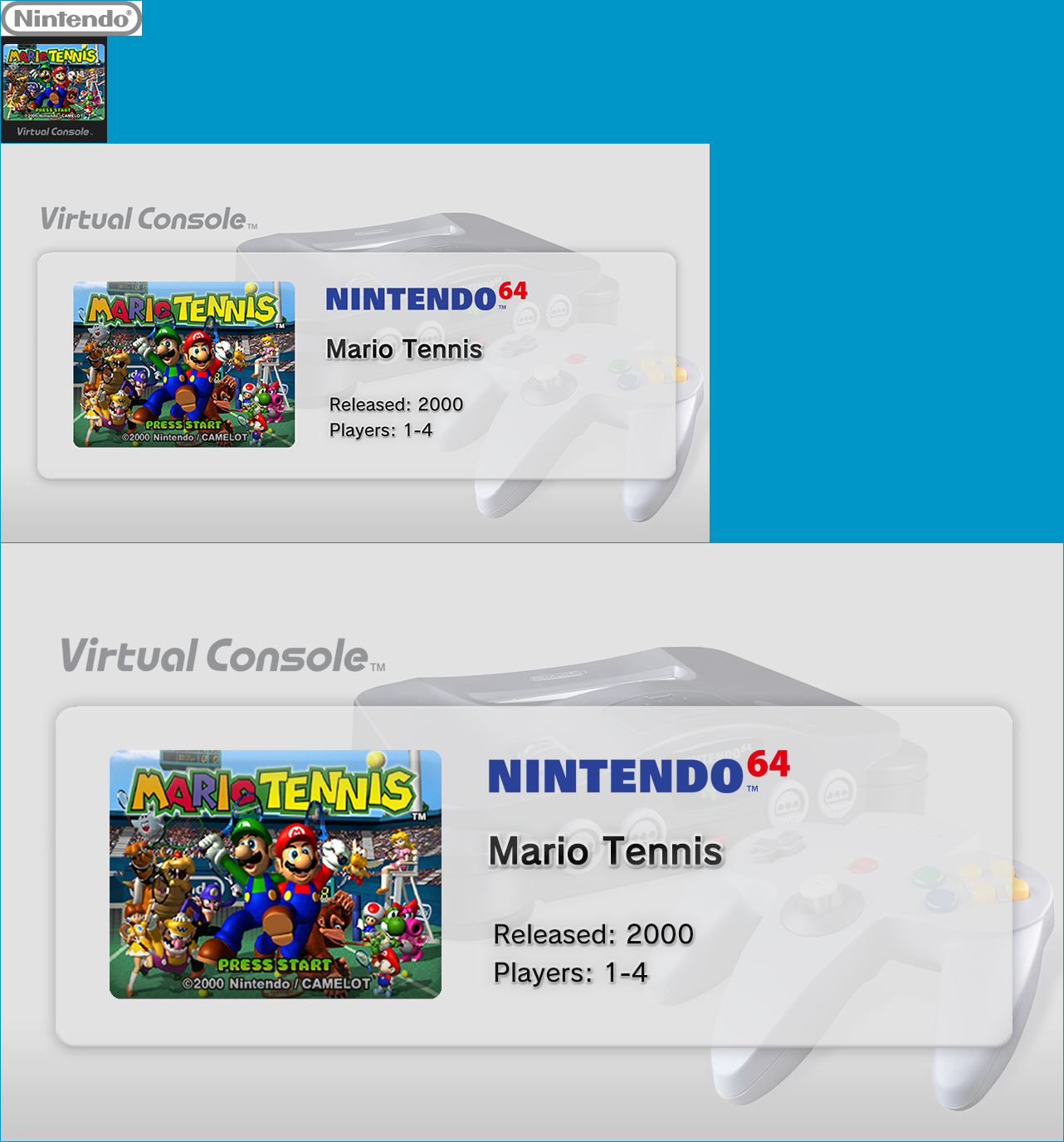 Virtual Console - Mario Tennis