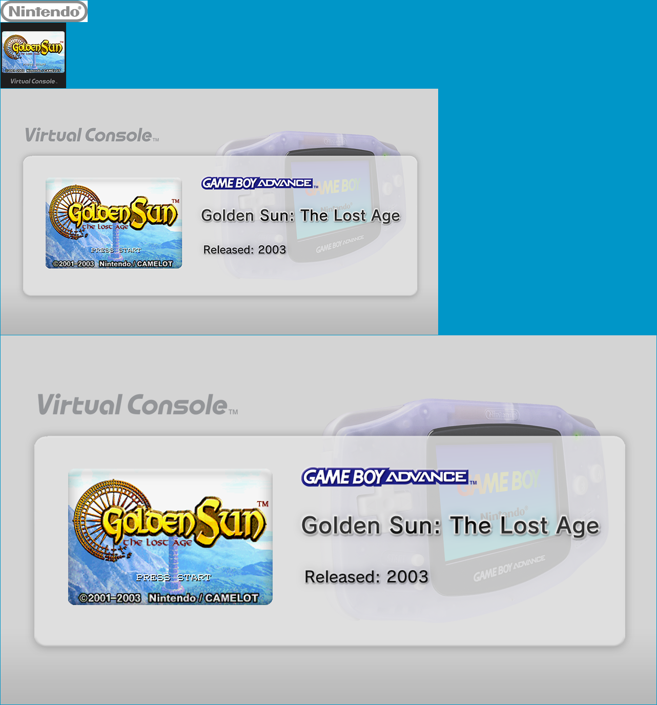 Virtual Console - Golden Sun: The Lost Age