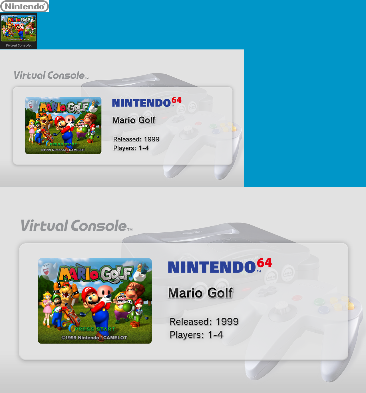 Virtual Console - Mario Golf
