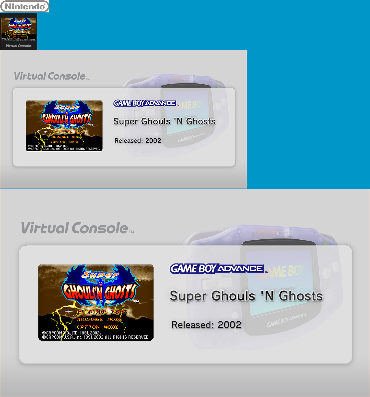 Virtual Console - Super Ghouls 'N Ghosts