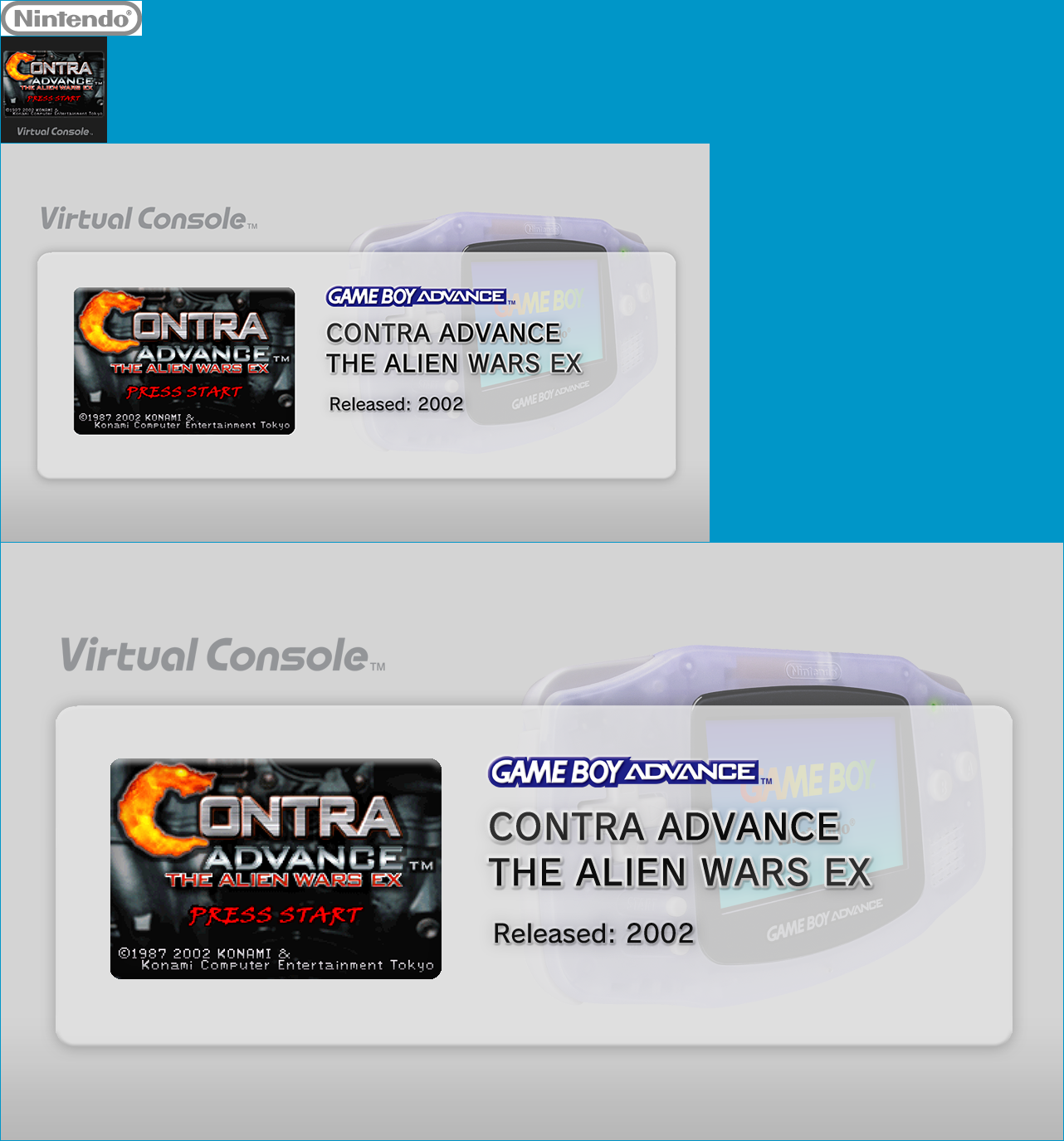 Virtual Console - CONTRA ADVANCE THE ALIEN WARS EX