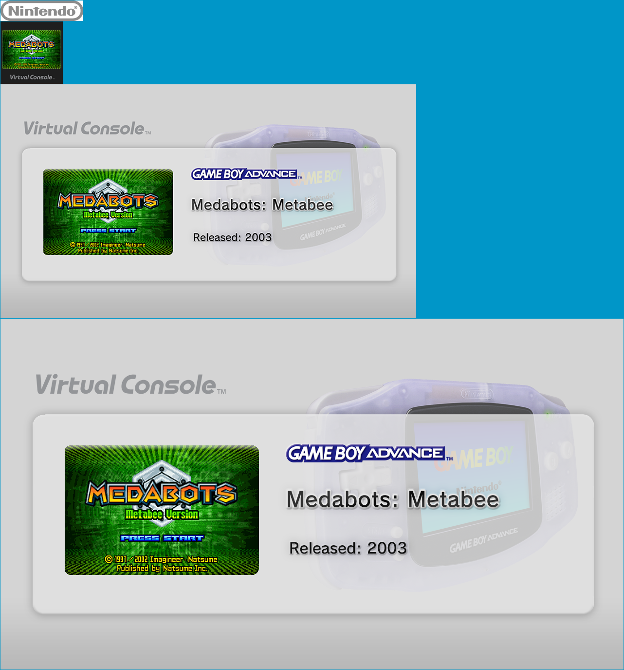 Virtual Console - Medabots: Metabee