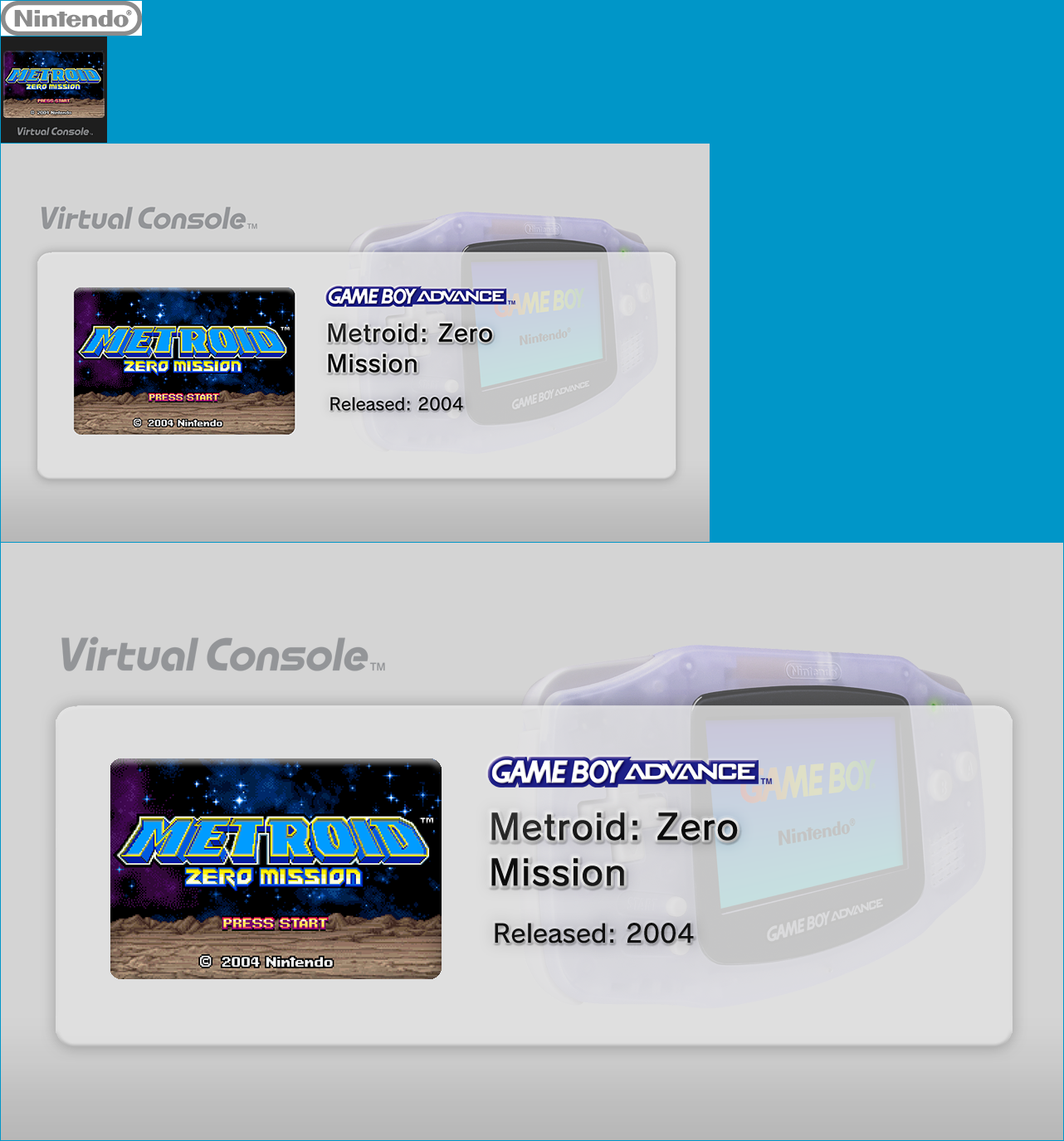 Virtual Console - Metroid: Zero Mission