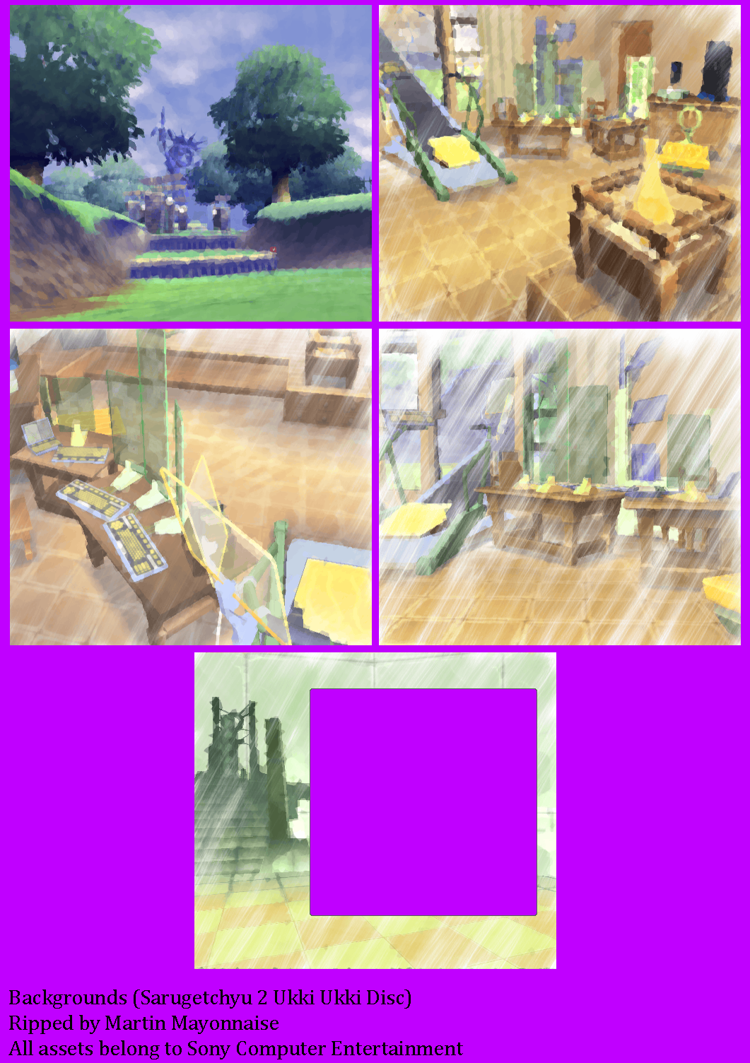 Ape Escape 2 - Backgrounds