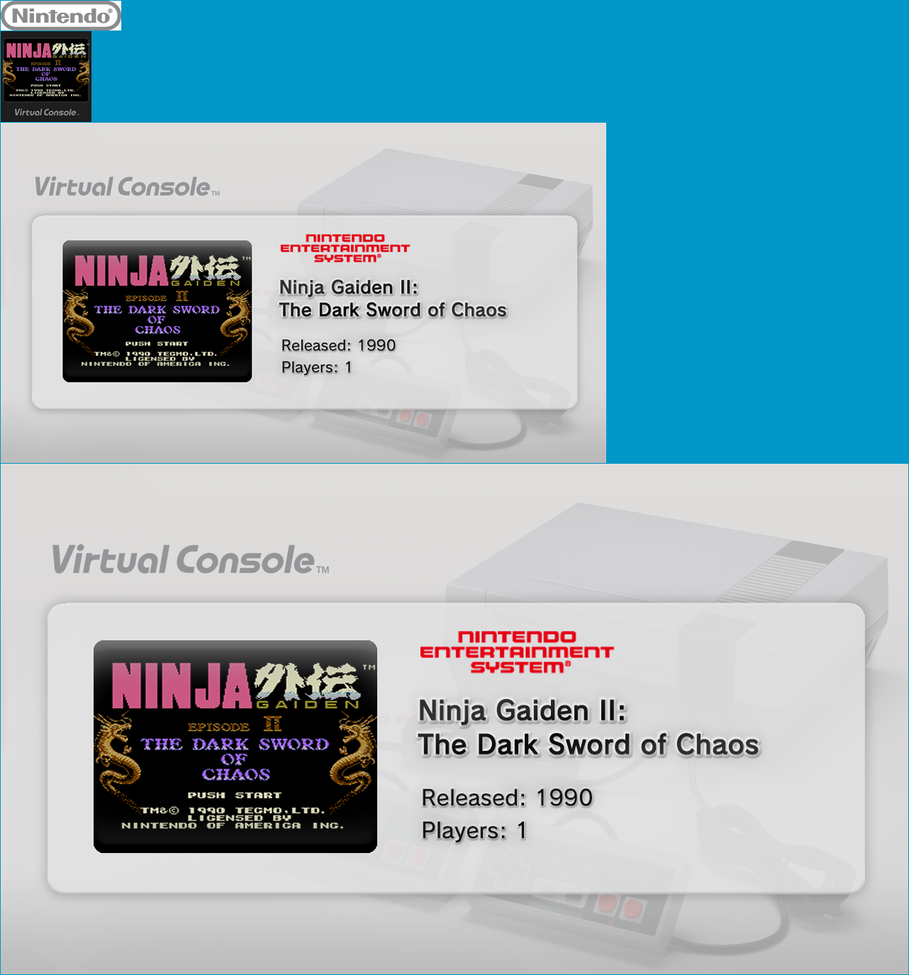 Virtual Console - Ninja Gaiden II: The Dark Sword of Chaos