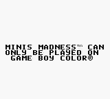 M&M's: Minis Madness - Game Boy Error Message