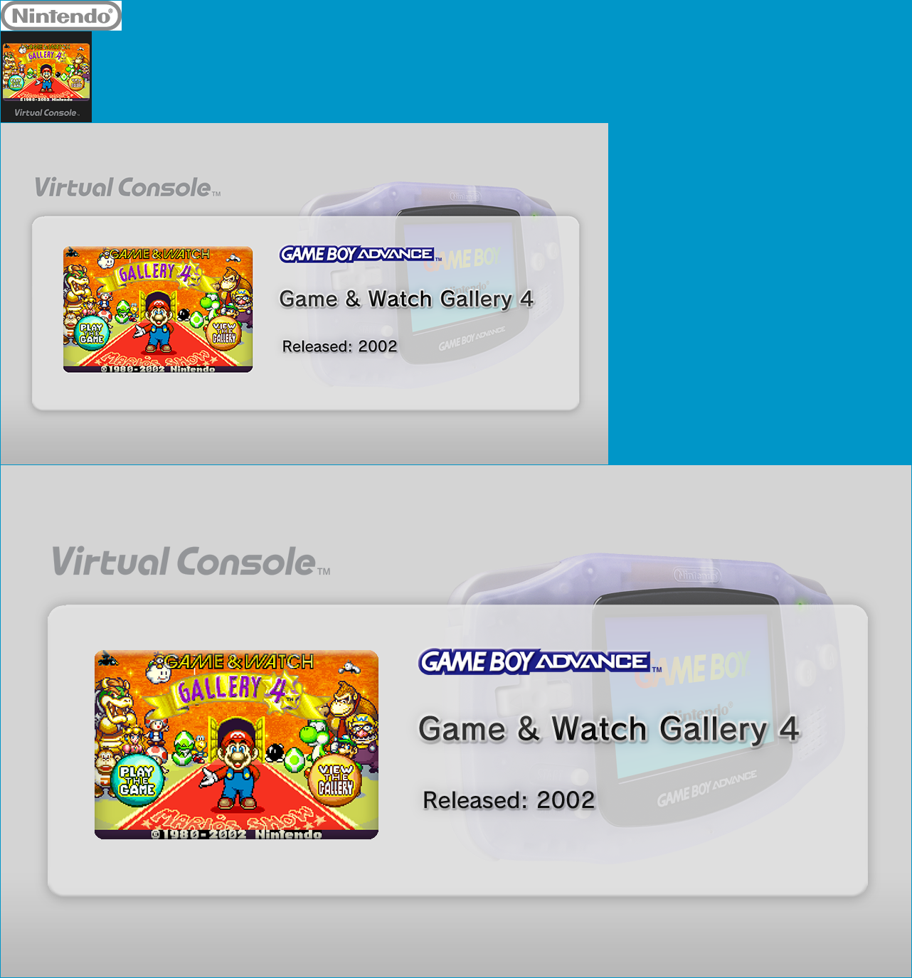 Virtual Console - Game & Watch Gallery 4