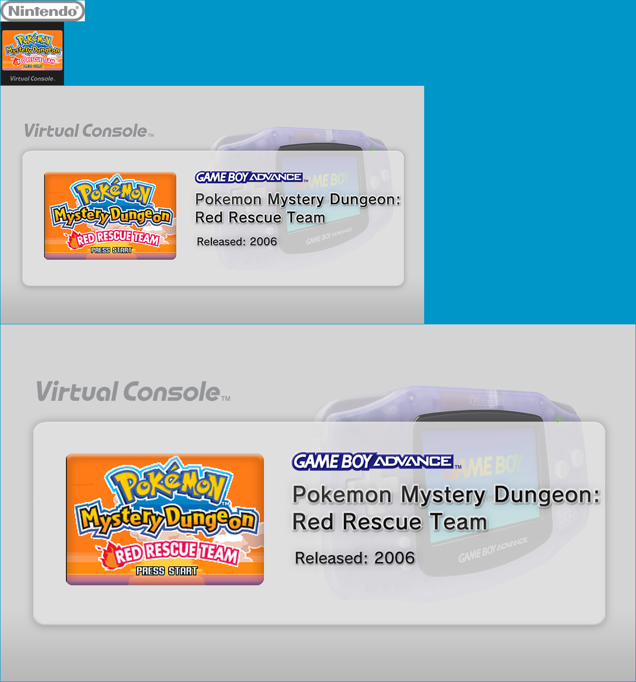 Virtual Console - Pokémon Mystery Dungeon: Red Rescue Team