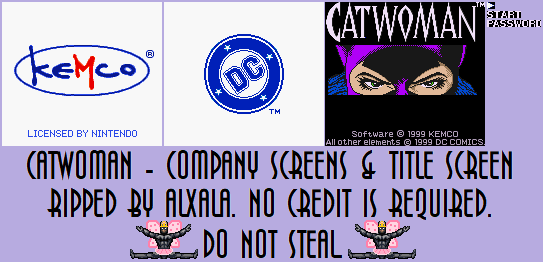 Catwoman - Company Screens & Title Screen