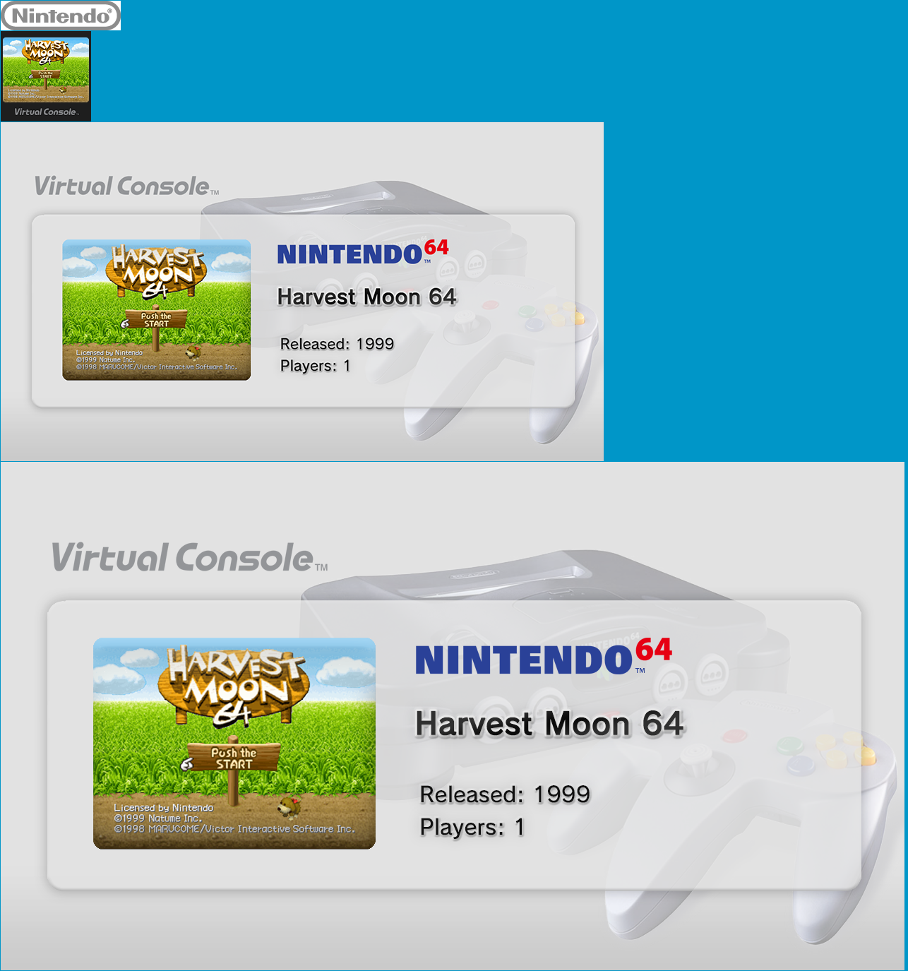 Virtual Console - Harvest Moon 64