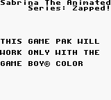 Game Boy Error Message