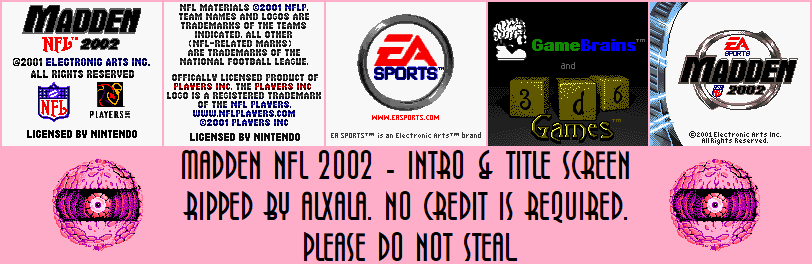 Madden NFL 2002 - Intro & Title Screen