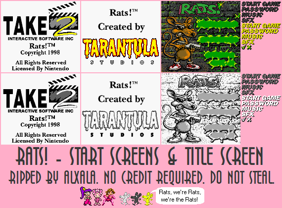 Start Screens & Title Screen