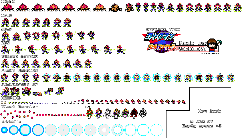 Mega Man Customs - Plant Man (Mega Man: Battle and Fighters, Colorized)