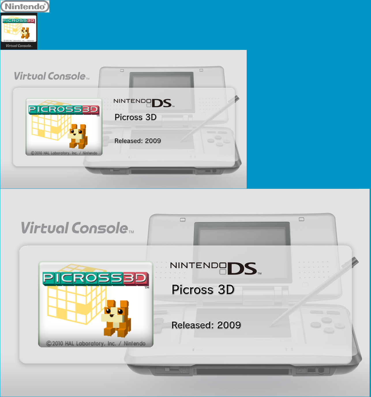 Virtual Console - Picross 3D