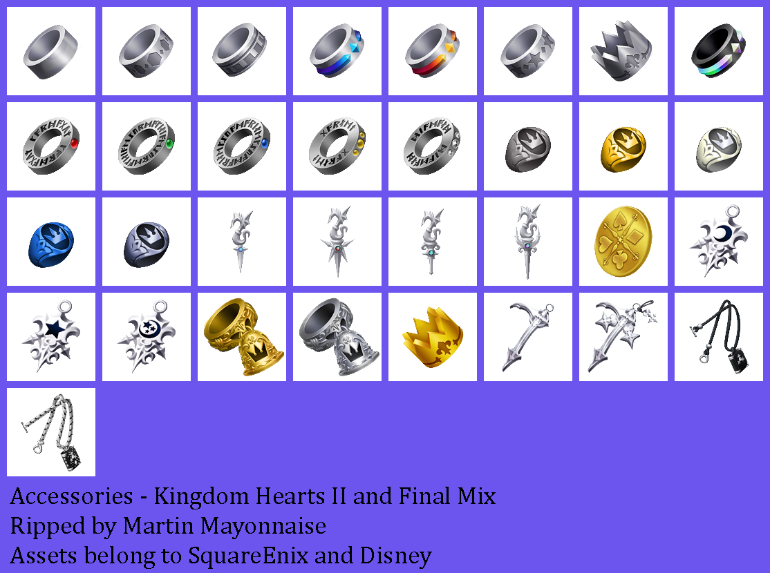 Kingdom Hearts 2 - Accessories