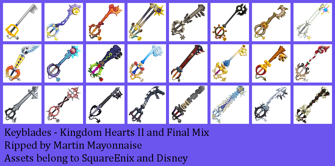 Kingdom Hearts 2 - Keyblades