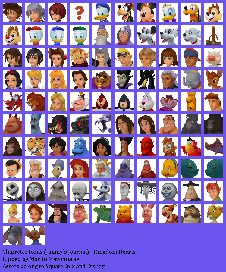 Kingdom Hearts - Character Icons