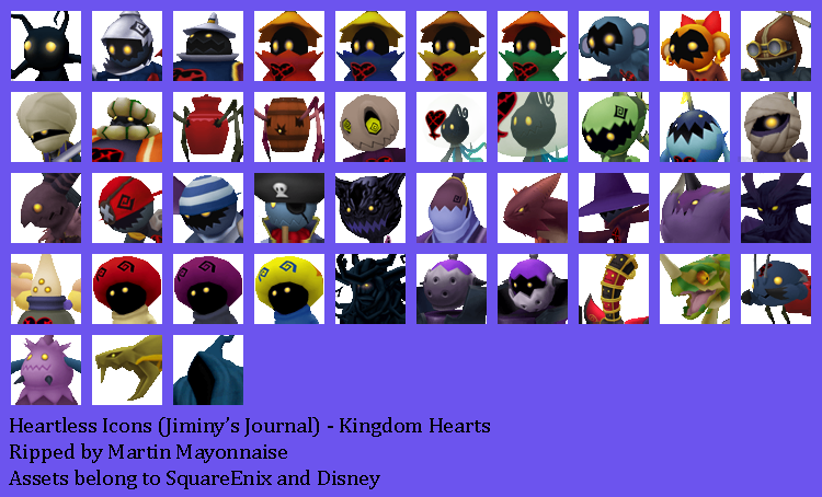 Kingdom Hearts - Heartless Icons