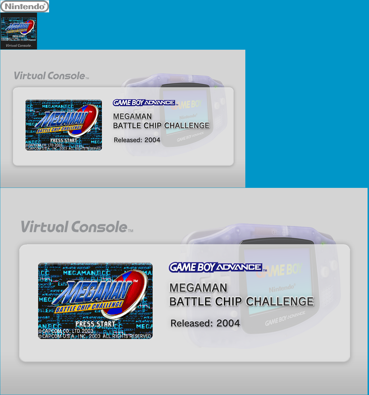 Virtual Console - MEGAMAN BATTLE CHIP CHALLENGE