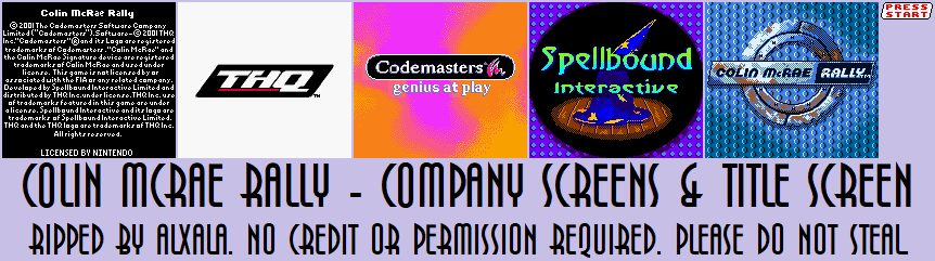 Company Screens & Title Screen