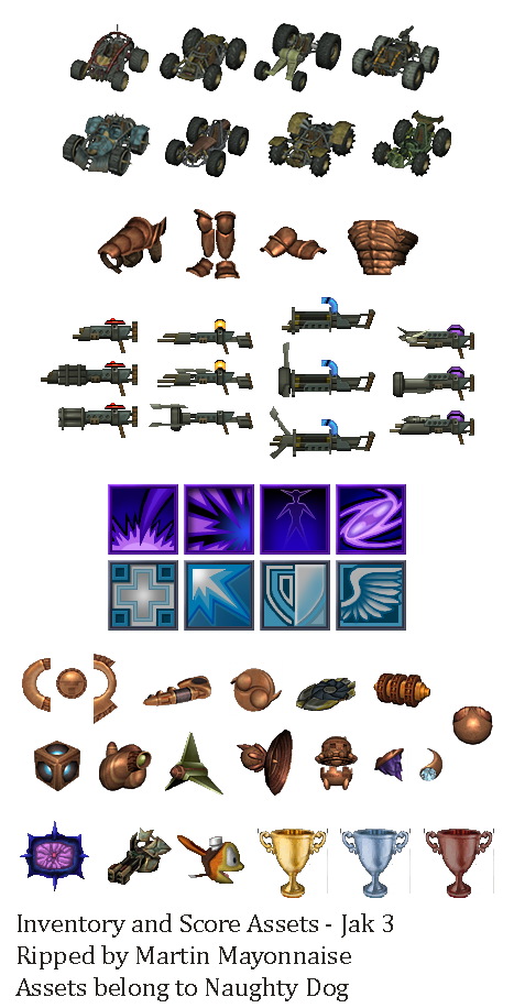 Jak 3 - Inventory & Score Assets