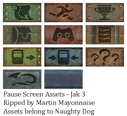 Pause Screen Assets