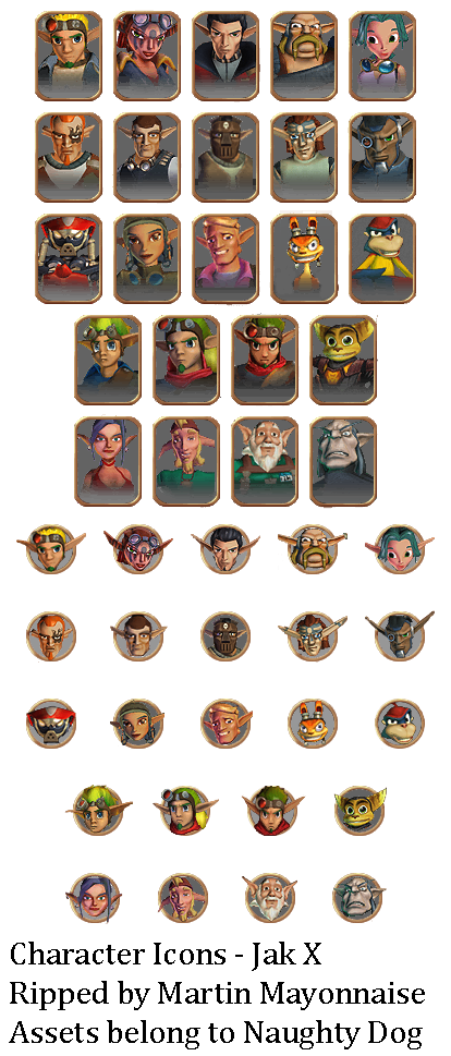 Jak X: Combat Racing - Character Icons