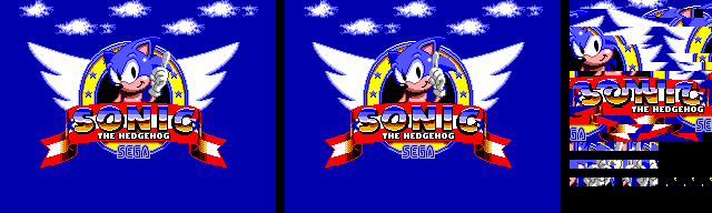 Sonic Genesis (Hack) - Title Screen