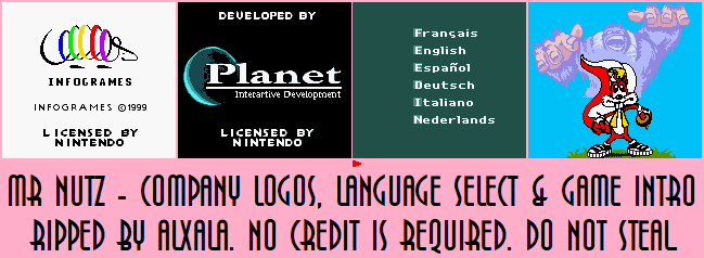 Company Logos, Language Select & Game Intro