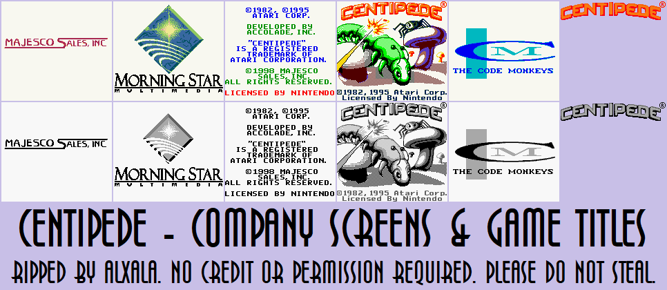 Company Screens & Game Titles