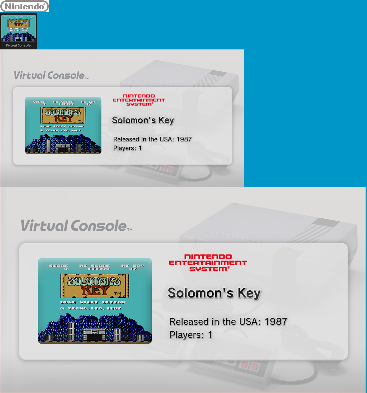 Virtual Console - Solomon's Key