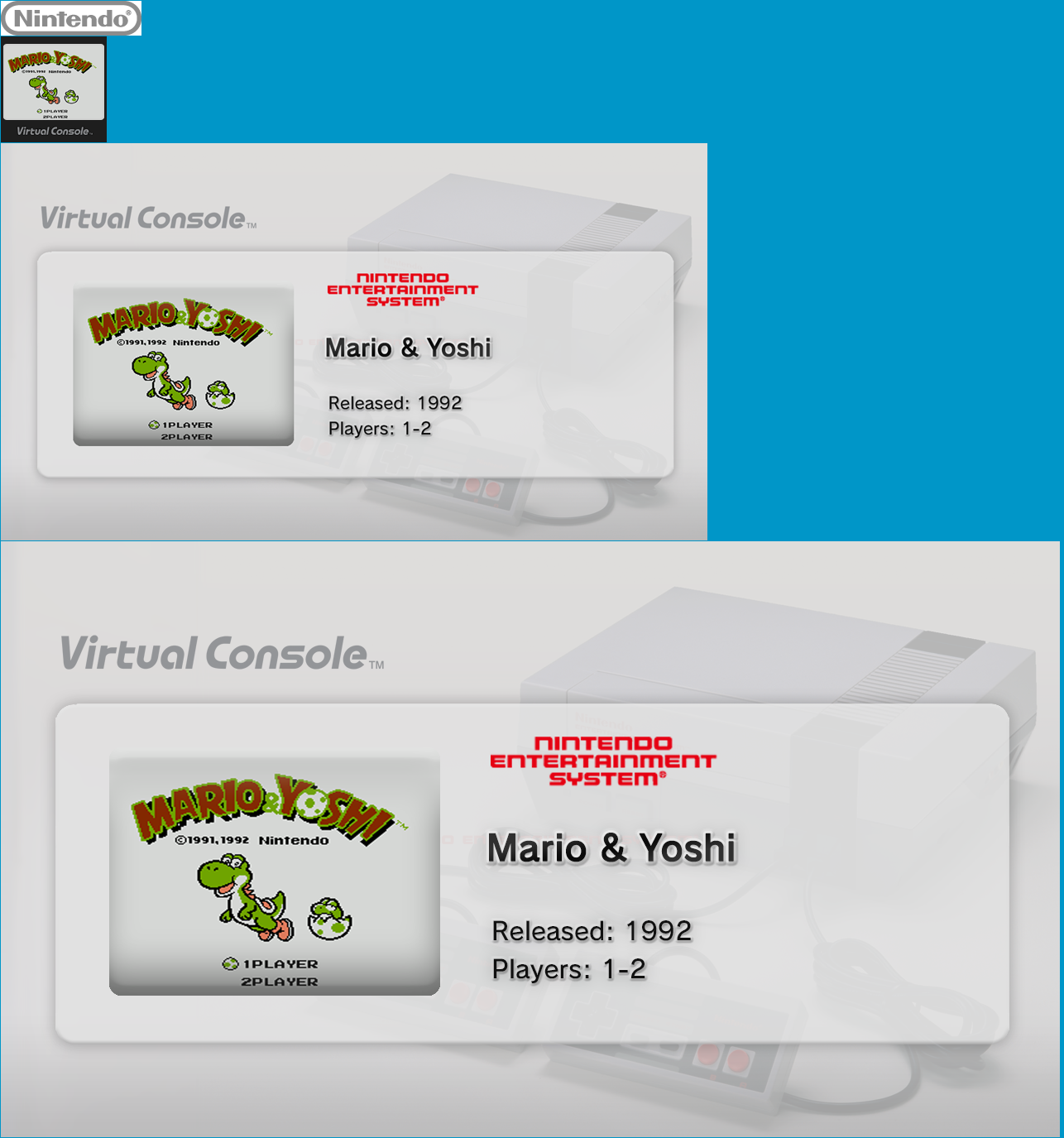 Virtual Console - Mario & Yoshi