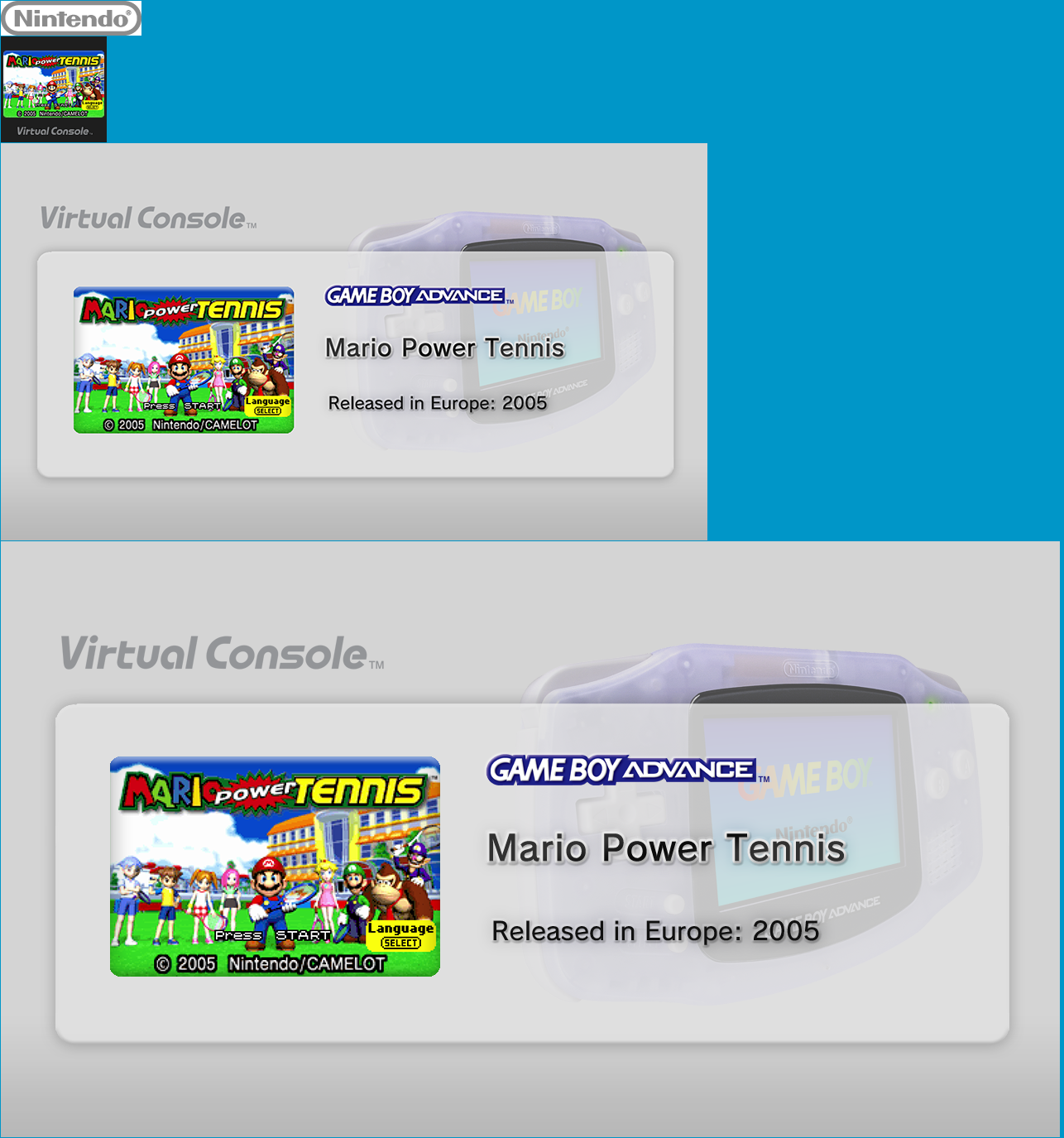 Virtual Console - Mario Power Tennis