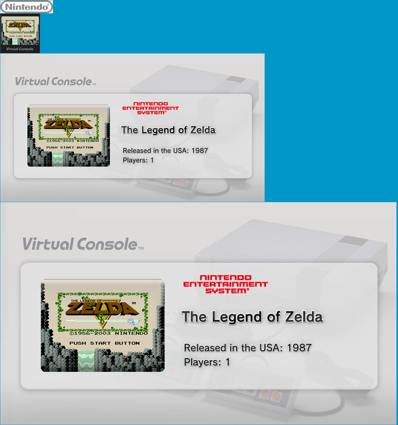 Virtual Console - The Legend of Zelda