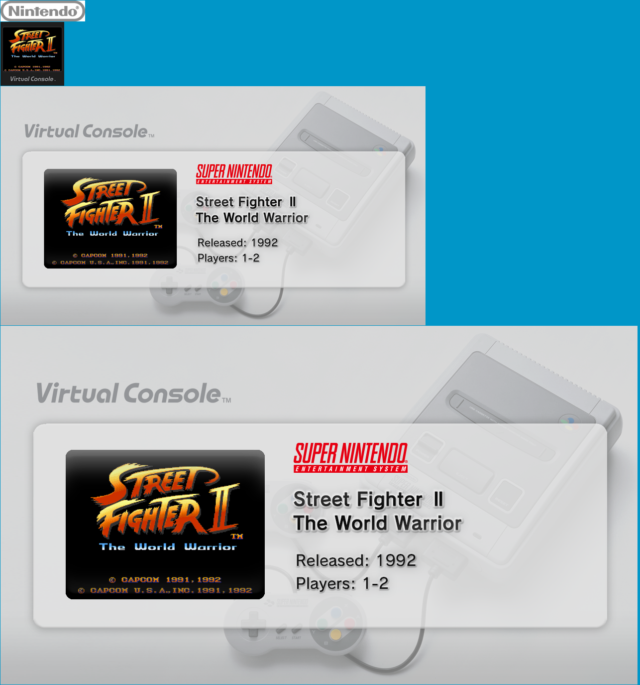 Virtual Console - Street Fighter II The World Warrior