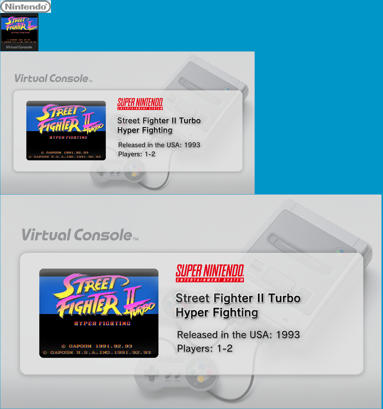 Virtual Console - Street Fighter II Turbo Hyper Fighting